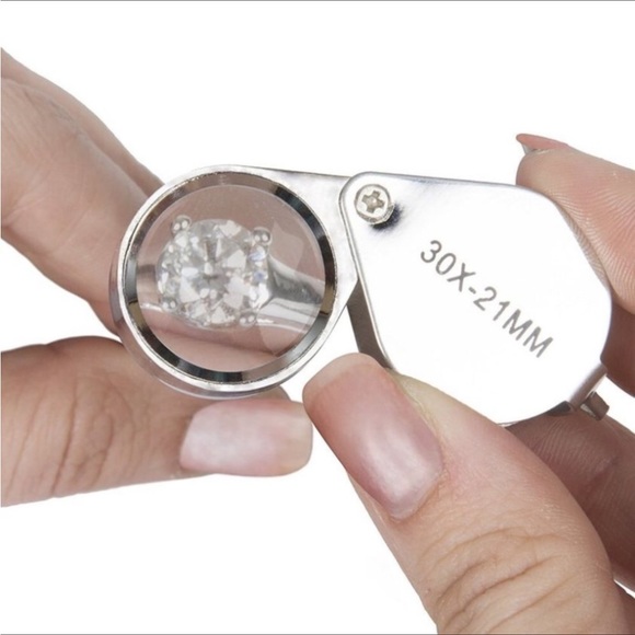 30x 21mm Glass Magnifying Magnifier Jeweler Eye Jewelry Loupe Loop - Picture 4 of 4